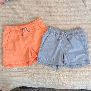 Boys Art Class Swim Trunks Bundle Orange and Gray Size Small 6/7